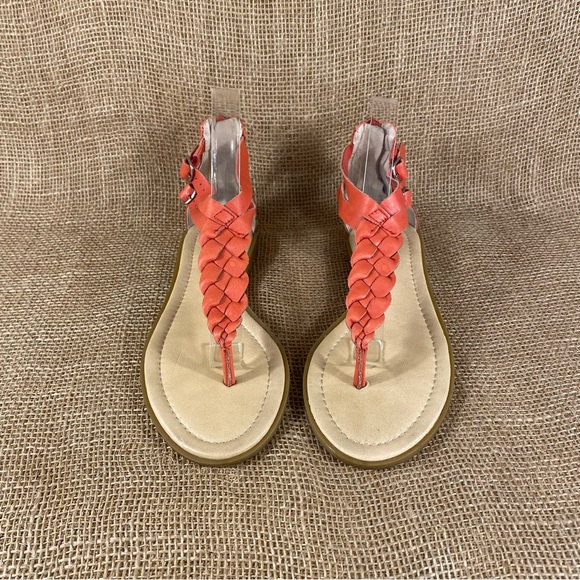 Lucky Brand Sandals Thong Flats Zip Size 8 - Picture 4 of 10